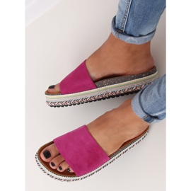 Pantuflas de mujer violeta BQ-50 Rose Red 3