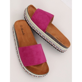 Pantuflas de mujer violeta BQ-50 Rose Red 1 Pantuflas de mujer violeta BQ-50 Rose Red 1