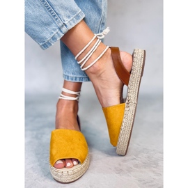 Alpargatas de mujer miel LL908 Amarillo 1