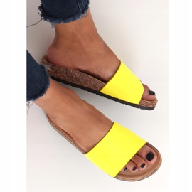 Amarillo G-572 Pantuflas con suela de corcho amarillo 3