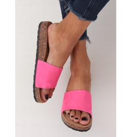 Pantuflas con suela de corcho rosa G-572 Fuscha rosado 3