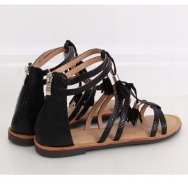 Sandalias boho negras JN806 Negro 1