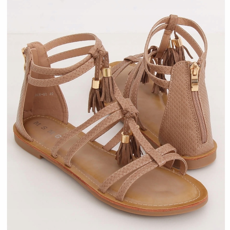 Sandalias Boho beige JN806 Caqui 1