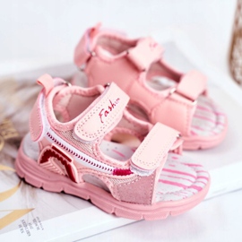 PL1 Sandalias Infantiles con Velcro Rosa Grobino 2