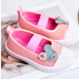 Le Scarpe Zapatillas para niños con velcro salmón Estienne rosa 2