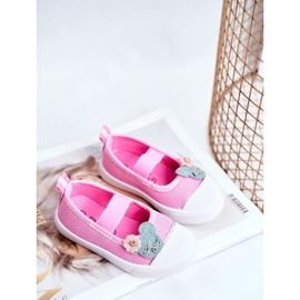 Le Scarpe Zapatillas de niños con velcro rosa Estienne rosado 1