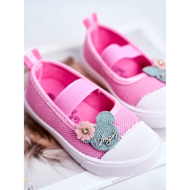 Le Scarpe Zapatillas de niños con velcro rosa Estienne rosado 3