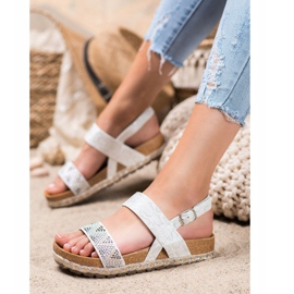 SHELOVET Sandalias blancas de moda blanco 2
