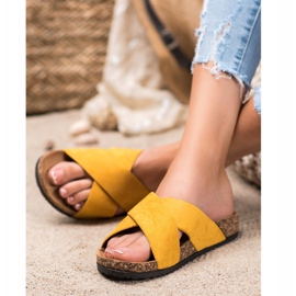 Nio Nio Zapatillas casuales en la plataforma amarillo 1