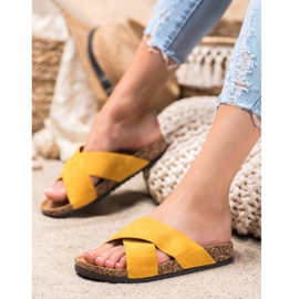 Nio Nio Zapatillas casuales en la plataforma amarillo 3