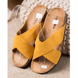 Nio Nio Zapatillas casuales en la plataforma amarillo 2