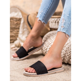 Anesia Paris Zapatillas de gamuza negro 1