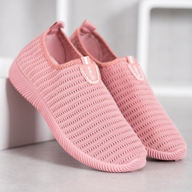 Melisa Zapatos sin cordones textiles rosado 1