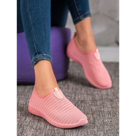 Melisa Zapatos sin cordones textiles rosado 2
