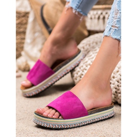 Renda Zapatillas en la plataforma púrpura 1