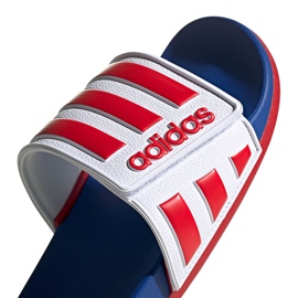 Zapatillas Adidas Adilette Comfort Adj M EG1346 blanco rojo azul 3