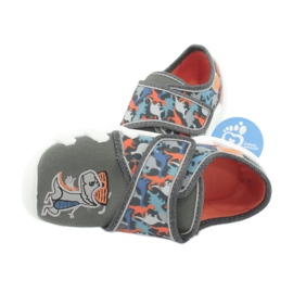Calzado infantil befado 273X289 azul naranja gris 5