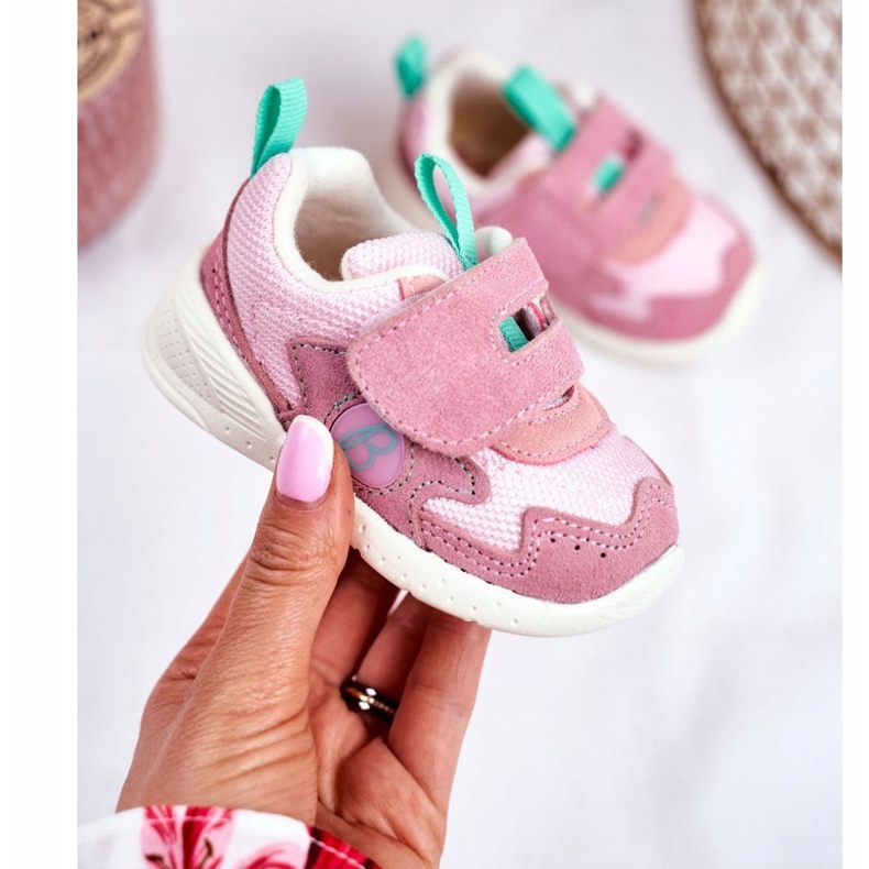 Apawwa Calzado Deportivo Infantil con Velcro Ante Rosa Malbred rosado 1