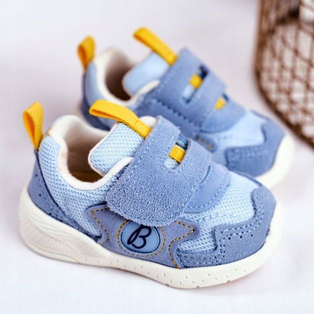 Apawwa Calzado Deportivo Infantil Velcro Ante Azul Malbred 2