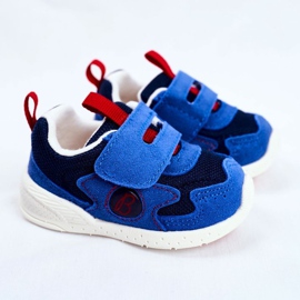 Apawwa Zapato Deportivo Infantil con Velcro Ante Azul Marino Malbred 1