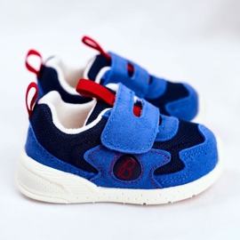 Apawwa Zapato Deportivo Infantil con Velcro Ante Azul Marino Malbred 3