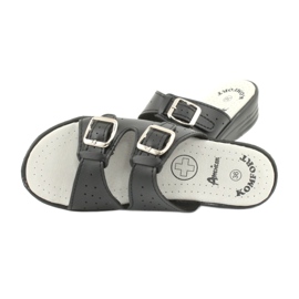 American Club zapatillas negras con hebillas americanas negro 4
