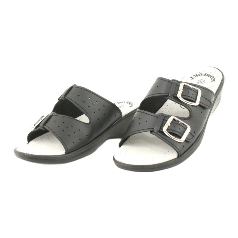 American Club zapatillas negras con hebillas americanas negro 2