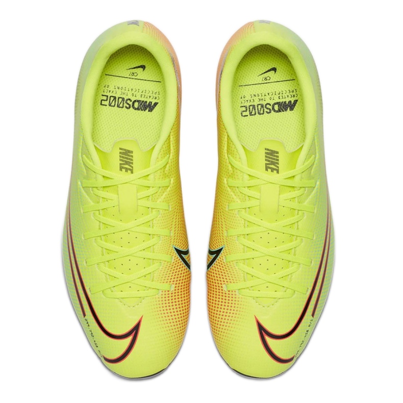 Zapatos de fútbol Nike Mercurial Vapor 13 Academy Mds FG / MG Jr CJ0980-703 amarillo 1