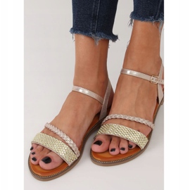 Sandalias mujer oro 620-62 oro dorado 3