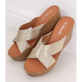 Zapatilla cuña oro 10-235 oro dorado 2 Zapatilla cuña oro 10-235 oro dorado 2