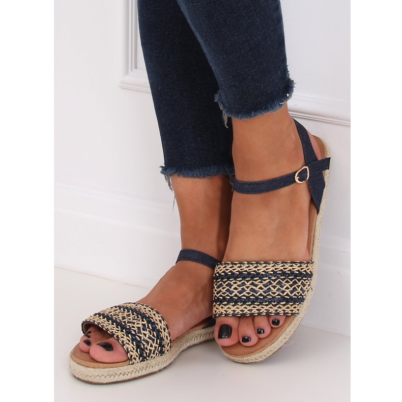 Sandalias de mujer alpargatas azul marino WH933 Denim Blue 2