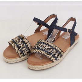 Sandalias de mujer alpargatas azul marino WH933 Denim Blue 4