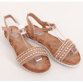 Sandalias de mujer Champagne HT-68 Champagne multicolor rosa 2