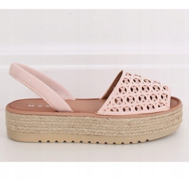 Sandalias, alpargatas, rosa calado WH931 Pink rosado 3