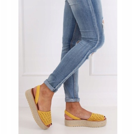 Sandalias, alpargatas, miel WH931 Amarillo 2