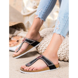 Bona Chanclas en la plataforma negro 2