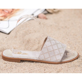 SHELOVET Pantuflas de gamuza elegantes gris 3