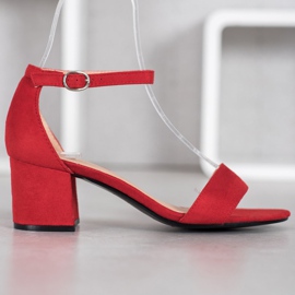 Diamantique Sandalias casuales en un bar rojo 2