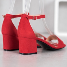 Diamantique Sandalias casuales en un bar rojo 3