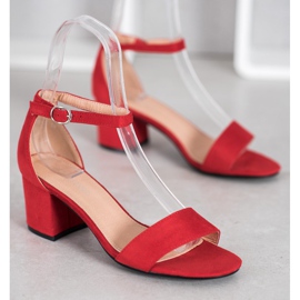 Diamantique Sandalias casuales en un bar rojo 4