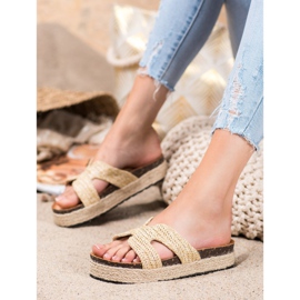 SHELOVET Zapatillas casuales cómodas marrón 2