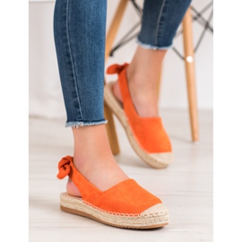 Nio Nio Alpargatas Con Tacón Descubierto naranja 2