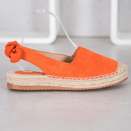 Nio Nio Alpargatas Con Tacón Descubierto naranja 4