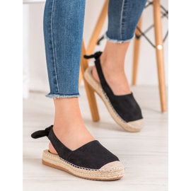 Nio Nio Alpargatas Con Tacón Descubierto negro 4