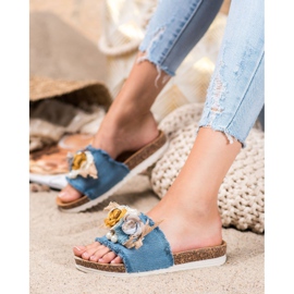 SHELOVET Zapatillas de moda azul 2