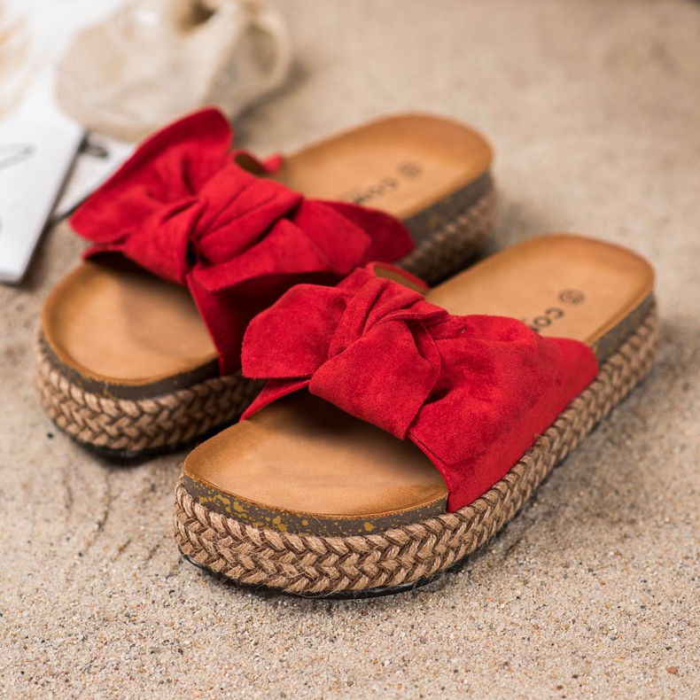 Comer Zapatillas en una plataforma alta rojo 1 Comer Zapatillas en una plataforma alta rojo 1
