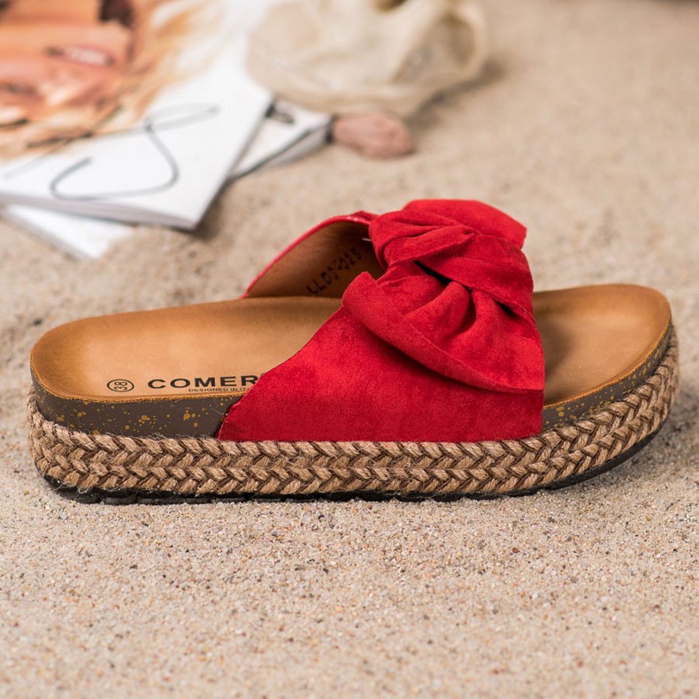 Comer Zapatillas en una plataforma alta rojo 2 Comer Zapatillas en una plataforma alta rojo 2