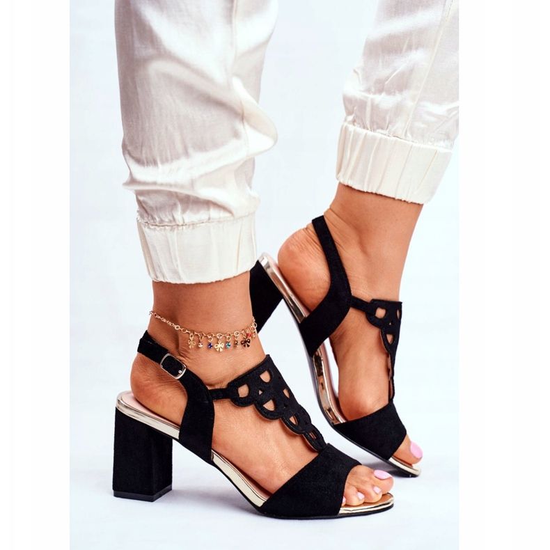 Vinceza Sandalias Mujer Suede Black Vision negro 2