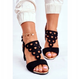 Vinceza Sandalias Mujer Suede Black Vision negro 3