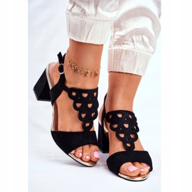 Vinceza Sandalias Mujer Suede Black Vision negro 4